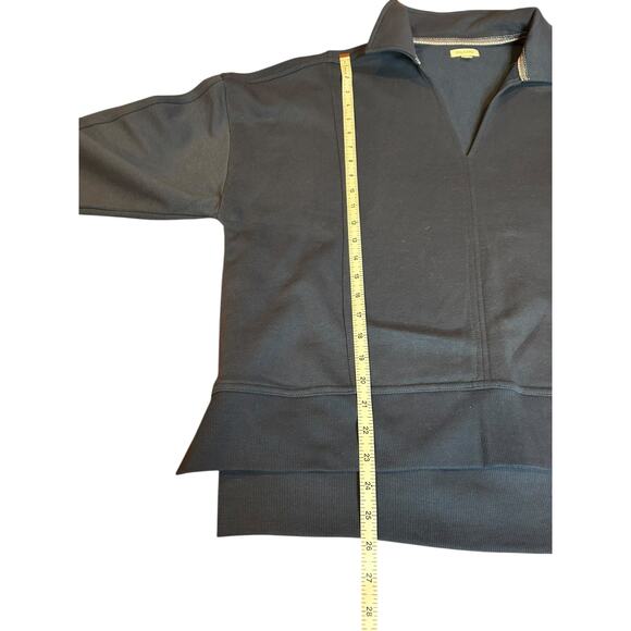 ANTHROPOLOGIE PILCRO Blue Johnny Collar Pullover Roomy Sweatshirt Women's MEDIUM - Picture 7 of 13